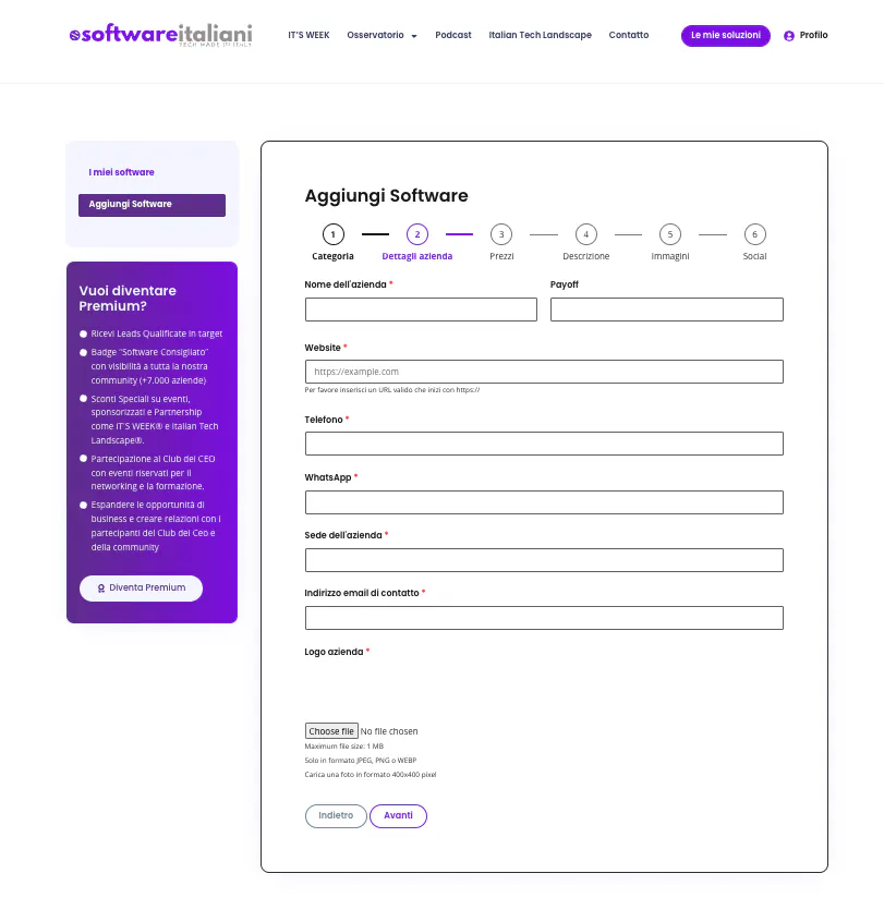 La Tech Made in Italy: the structured software form